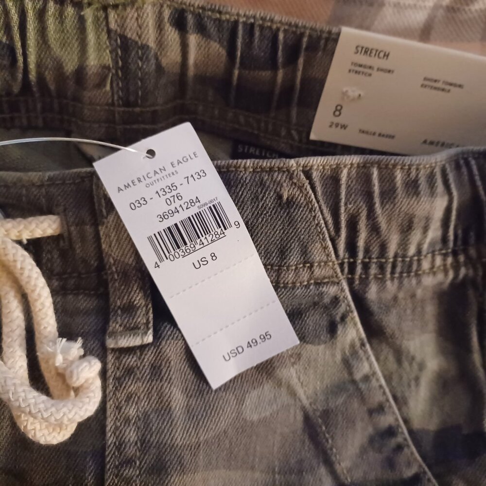 NWT American Eagle Tomgirl Camo Shorts Size 8 - Picture 4 of 5